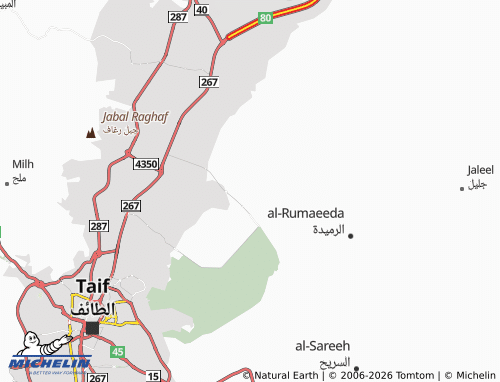 Carte MICHELIN Al Hujayrah - ViaMichelin