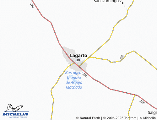 MICHELIN Lagarto map - ViaMichelin