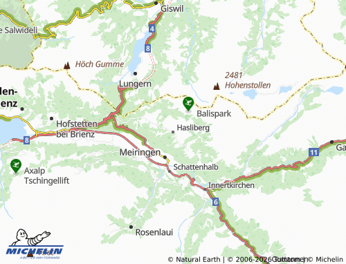 Carte MICHELIN Hasliberg - ViaMichelin