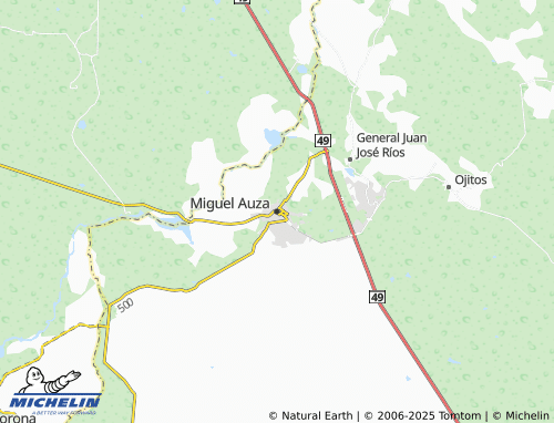 MICHELIN Miguel Auza map - ViaMichelin