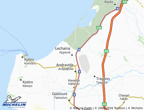 Carte MICHELIN Lechaina - ViaMichelin
