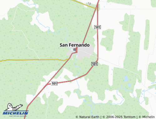 MICHELIN Gabriel de la Garza map - ViaMichelin