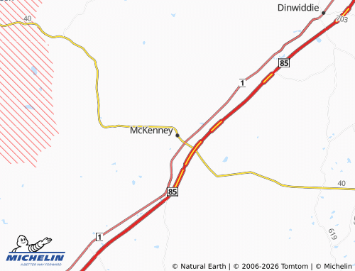 Mappa MICHELIN McKenney - ViaMichelin