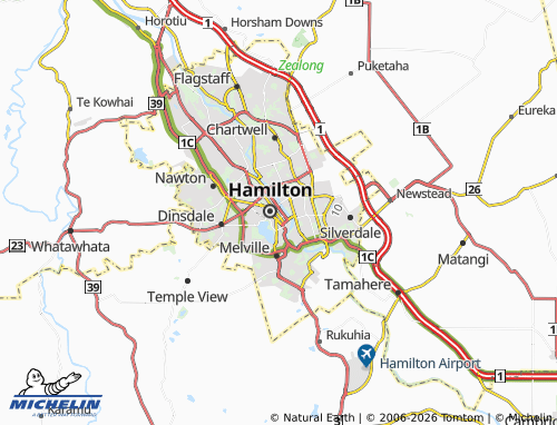 Mapa MICHELIN Hamilton Central - ViaMichelin