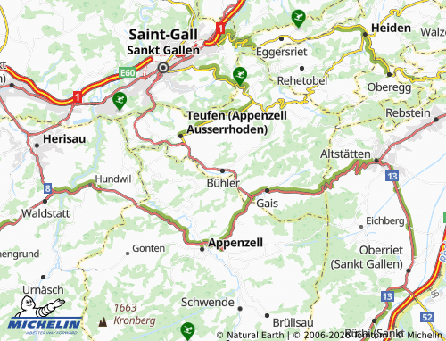 Mappa MICHELIN Bühler - ViaMichelin