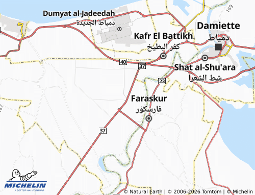 Mappa MICHELIN Kafr Sa'd - ViaMichelin