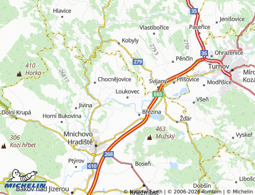 Mappa MICHELIN Loukovec - ViaMichelin