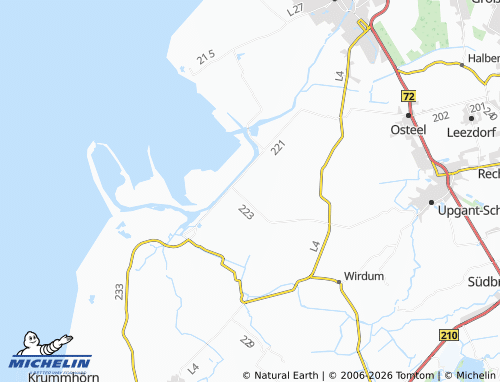 MICHELIN Leybuchtpolder map - ViaMichelin