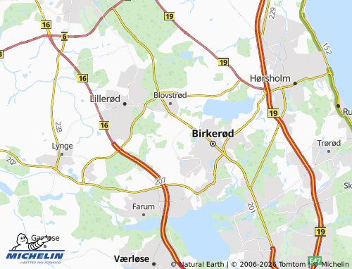 MICHELIN-Landkarte Høvelte - ViaMichelin