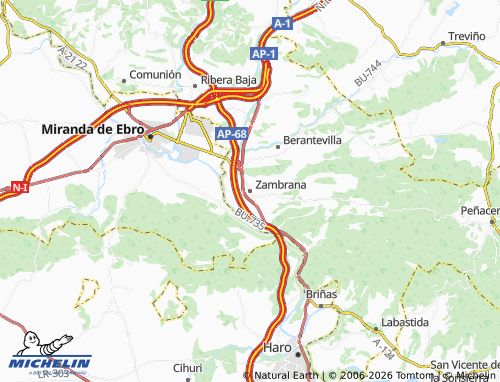 Mappa MICHELIN Zambrana - ViaMichelin
