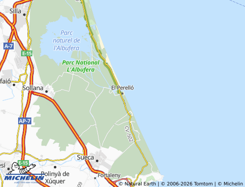 Carte MICHELIN El Perelló - ViaMichelin