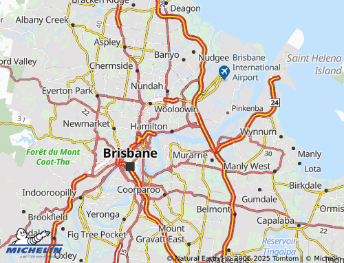 MICHELIN Hamilton map - ViaMichelin