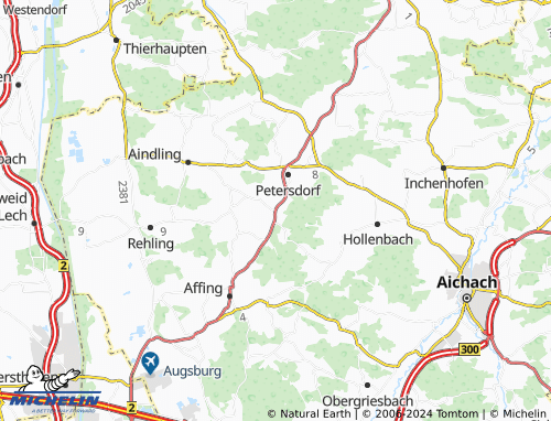 MICHELIN Weichenberg map ViaMichelin