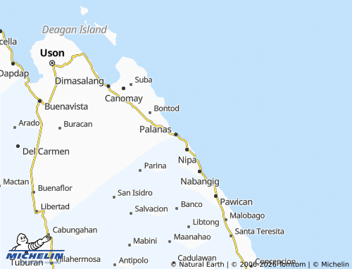 MICHELIN Palanas map - ViaMichelin