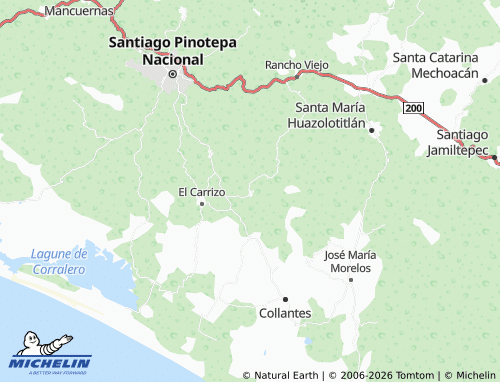 MICHELIN Piedra Blanca map - ViaMichelin