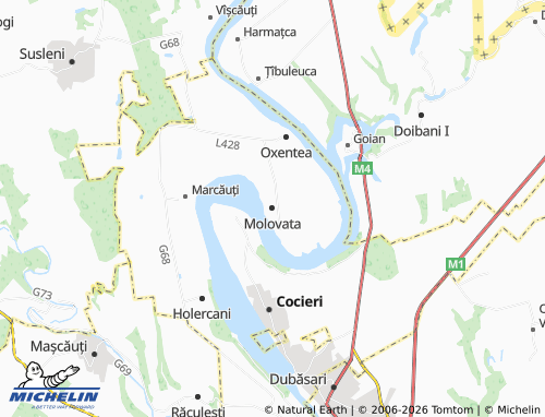 MICHELIN Molovata map - ViaMichelin