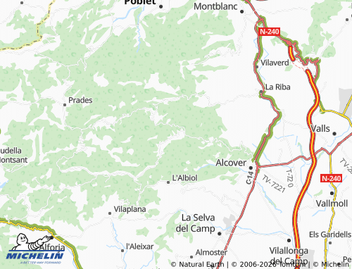 MICHELIN-Landkarte Mont-ral - ViaMichelin