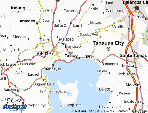 MICHELIN Banga map - ViaMichelin