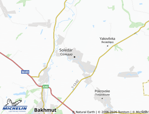 Mappa MICHELIN Soledar - ViaMichelin