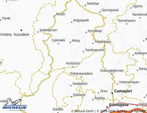 Mappa MICHELIN Süngüt - ViaMichelin