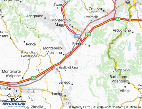 MICHELIN Ronchi map - ViaMichelin
