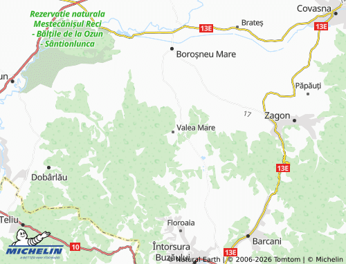 Carte MICHELIN Valea Mare - ViaMichelin