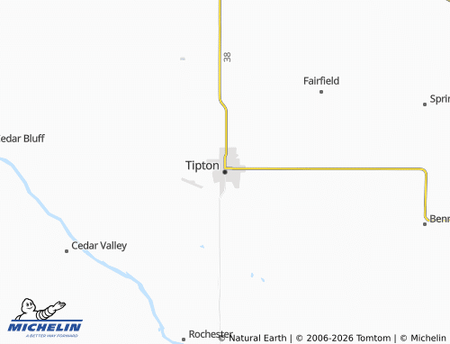 Mappa MICHELIN Tipton - ViaMichelin