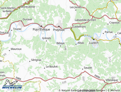 Mappa MICHELIN Bélaye - ViaMichelin