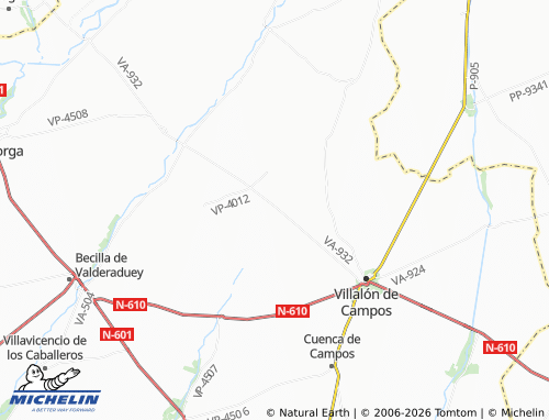 MICHELIN Bustillo de Chaves map - ViaMichelin