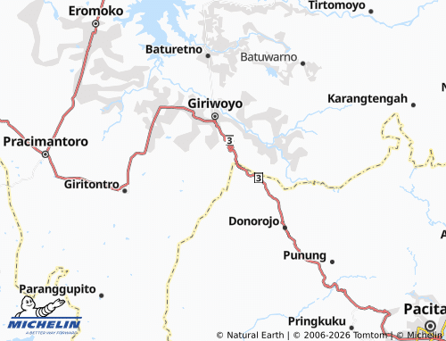 MICHELIN Girikikis map - ViaMichelin