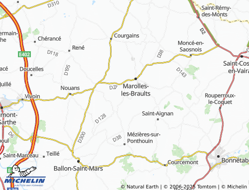Mapa MICHELIN Dissé-sous-Ballon - ViaMichelin