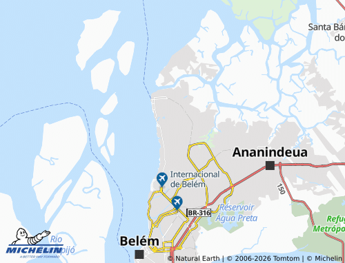 Mappa MICHELIN Tapanã - ViaMichelin