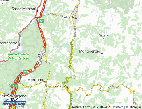 MICHELIN Livergnano map - ViaMichelin