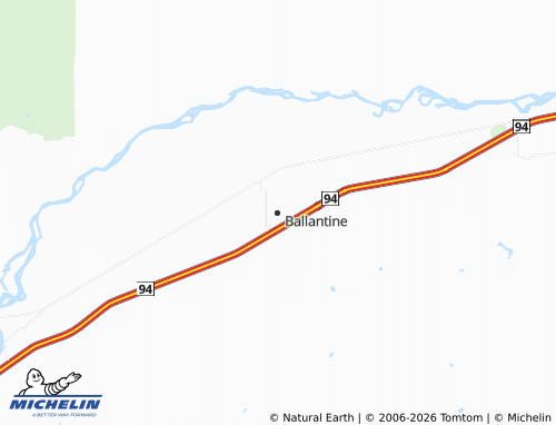 Mappa MICHELIN Ballantine - ViaMichelin