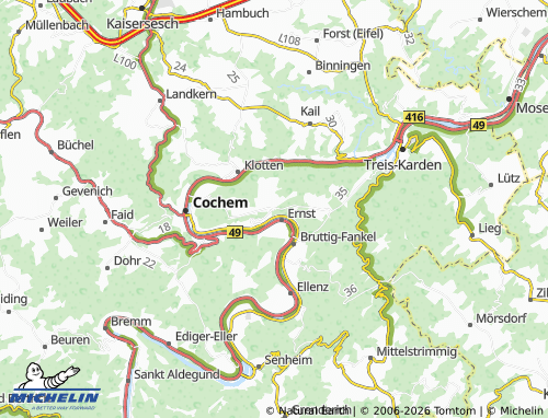 MICHELIN Valwigerberg map - ViaMichelin