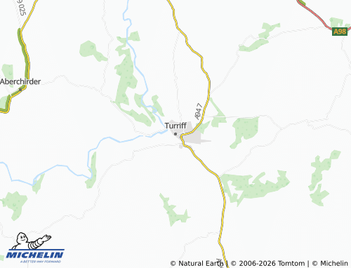 Carte MICHELIN Turriff - ViaMichelin