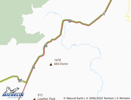 MICHELIN Mid Dome map - ViaMichelin