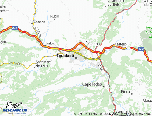Mappa MICHELIN Igualada - ViaMichelin