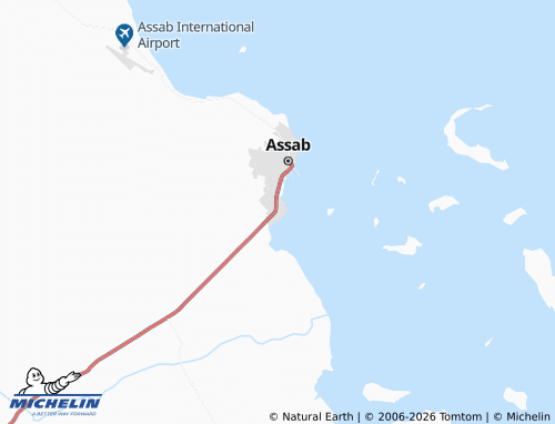 Carte MICHELIN Assab refinery - ViaMichelin