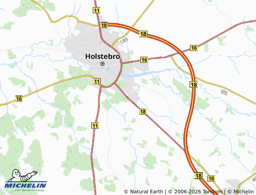 Mapa MICHELIN Nybo - ViaMichelin