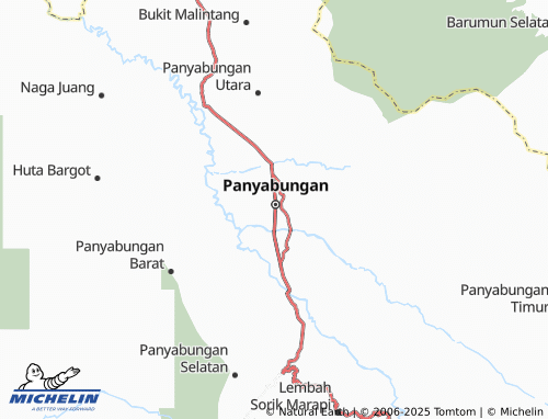 MICHELIN Panyabungan II map - ViaMichelin