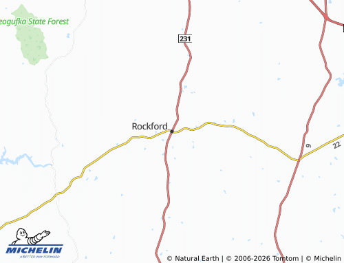 Carte MICHELIN Rockford - ViaMichelin