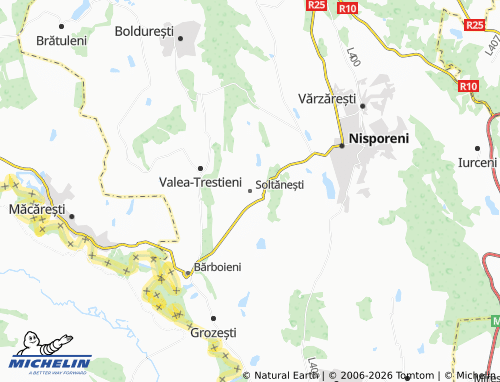 MICHELIN Soltănești map - ViaMichelin