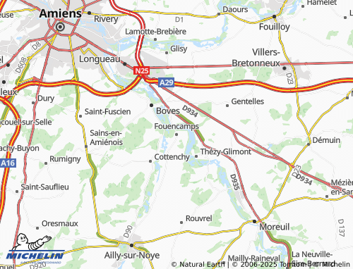 Carte MICHELIN Fouencamps - ViaMichelin