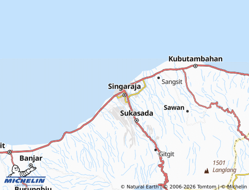Carte MICHELIN Singaraja - ViaMichelin