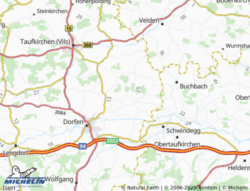 MICHELIN-Landkarte Anzing - ViaMichelin