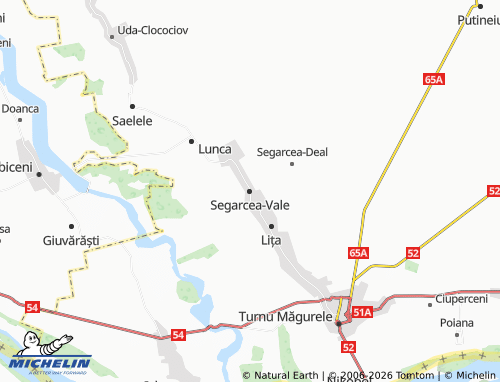 Mapa MICHELIN Segarcea-Vale - ViaMichelin