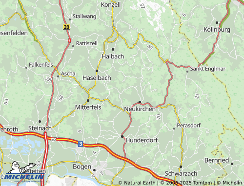 MICHELIN Oberwachsenberg map - ViaMichelin