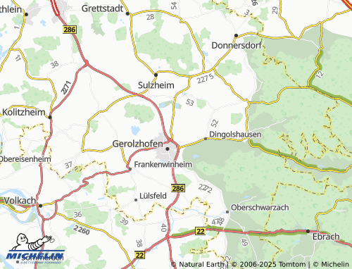 MICHELIN-Landkarte Rügshofen - ViaMichelin