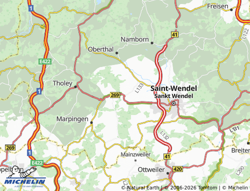 MICHELIN Winterbach map - ViaMichelin
